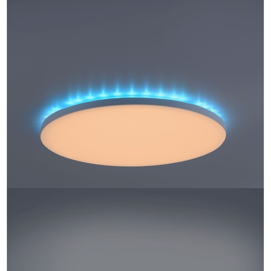 Leuchten Direkt 15602-16 - LED RGBW Stmievateľné stropné svietidlo GUSTAV LED/20,3W/230V +LED/1,8W 2700-5000K + diaľkové ovládanie