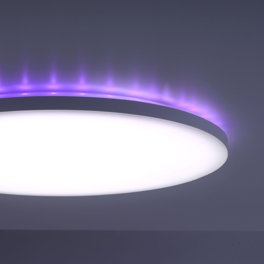 Leuchten Direkt 15602-16 - LED RGBW Stmievateľné stropné svietidlo GUSTAV LED/20,3W/230V +LED/1,8W 2700-5000K + diaľkové ovládanie