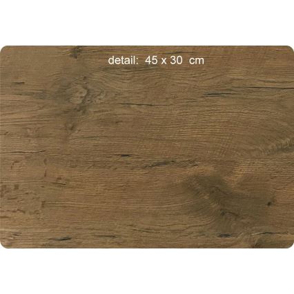 Li-Go 23697/DUB/BAT2 - stmievateľné LED hodiny s pohybovým senzorom LED/10W/5V 20000 mAh + 1xAA pr. 32 cm dub/Hory