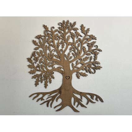 Li-Go 5729/DUB2 - LED nástenná dekorácia so senzorom pohybu LED/10W/5V 90x110 cm dub