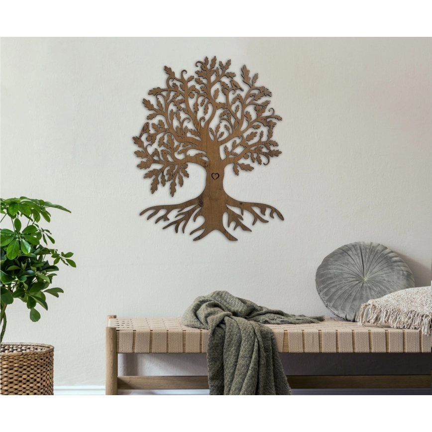 Li-Go 5732/DUB/S2 - stmievateľná nástenná LED dekorácia LED/10W/5V 20000 mAh 68x80 cm dub