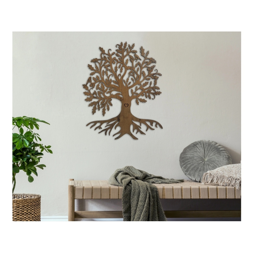 Li-Go 5739/DUB2 - LED Stmievateľná nástenná dekorácia LED/10W/230V 68x80 cm dub