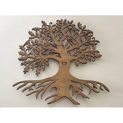 Li-Go 5739/DUB2 - LED Stmievateľná nástenná dekorácia LED/10W/230V 68x80 cm dub