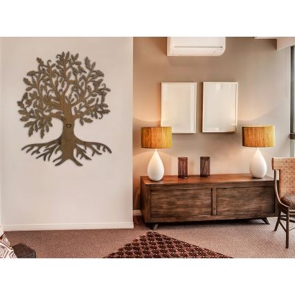 Li-Go 5742/DUB2 - LED Stmievateľná nástenná dekorácia LED/10W/230V 90x110 cm dub