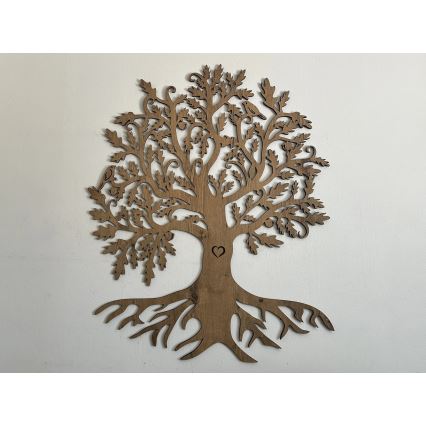 Li-Go 5742/DUB2 - LED Stmievateľná nástenná dekorácia LED/10W/230V 90x110 cm dub