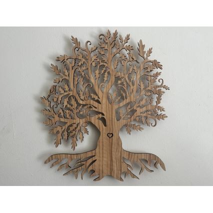 Li-Go 5747/DUB2 - LED stmievaľná nástenná dekorácia LED/10W/230V 45x55 cm dub