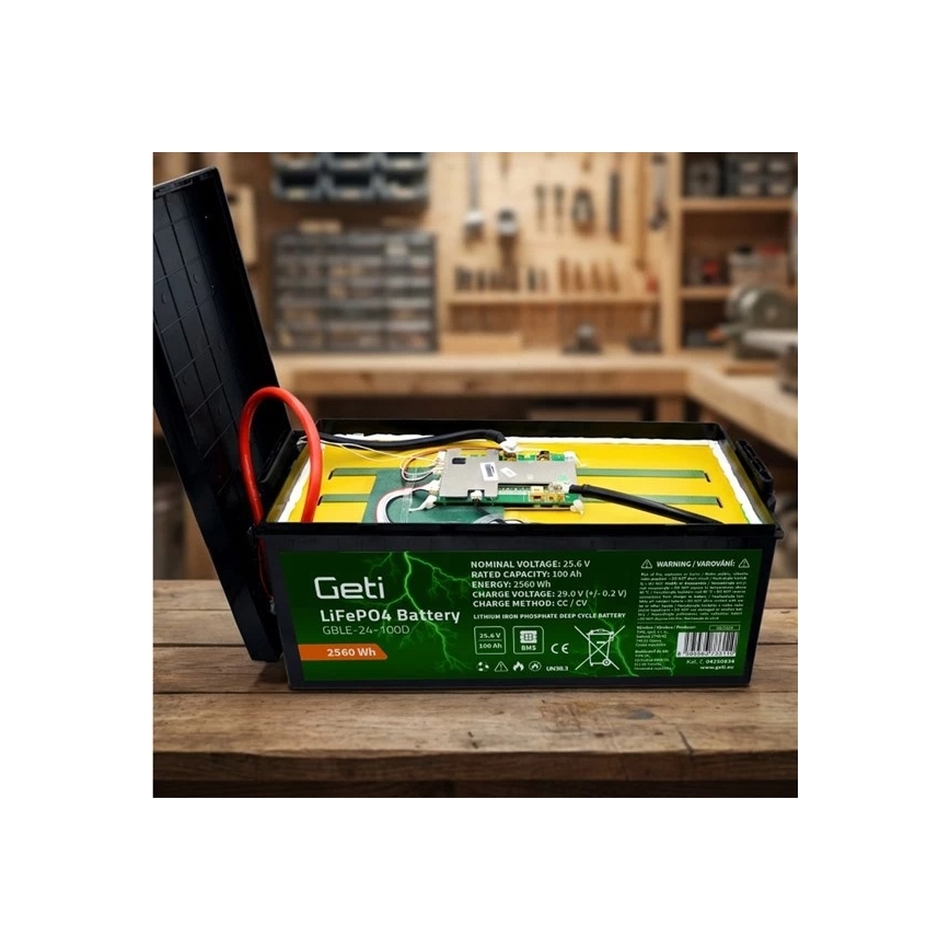 LiFePO4 batéria 25,6 V/100 Ah