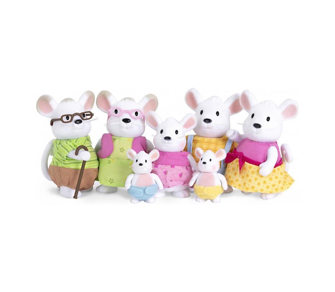 Li'l Woodzeez - Set postavičiek NIBBLEKIN rodina myší WZ6710ZLW
