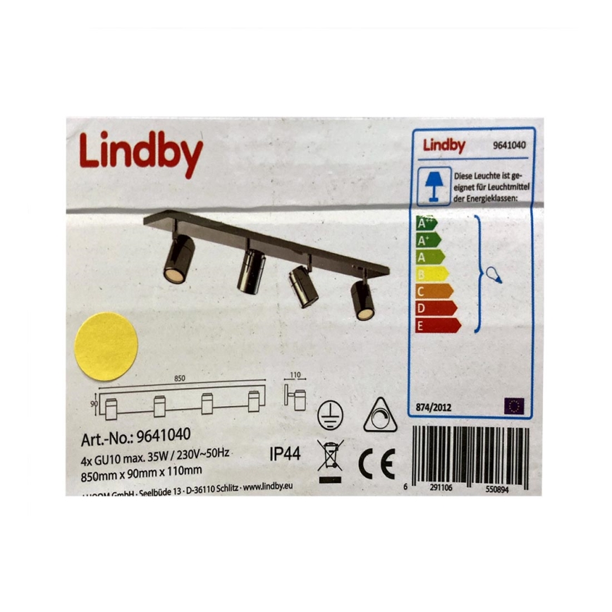 Lindby - Bodové svietidlo DEJAN 4xGU10/35W/230V IP44