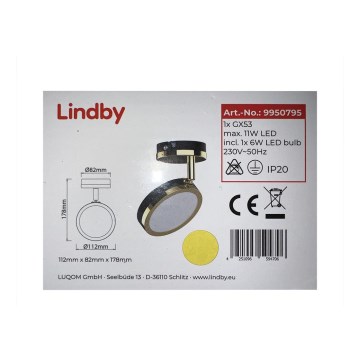 Lindby - LED Bodové svietidlo 1xGX53/6W/230V