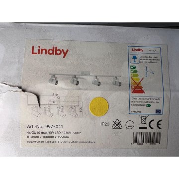 Lindby - LED Bodové svietidlo SULAMITA 4xGU10/5W/230V