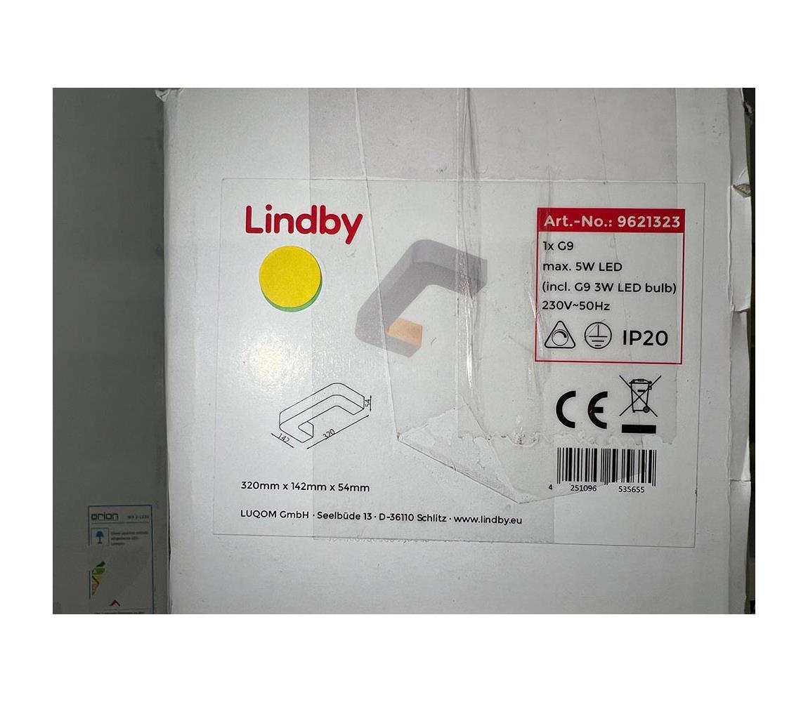 Lindby Lindby - LED Nástenné svietidlo JULIKA 1xG9/5W/230V