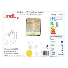 Lindby - LED Nástenné svietidlo QUENTIN LED/5W/230V