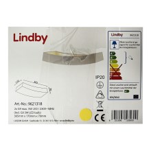 Lindby - LED Nástenné svietidlo TIARA 2xG9/3W/230V