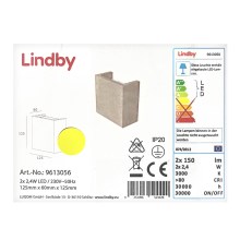 Lindby - LED Nástenné svietidlo YVA 2xLED/2,4W/230V