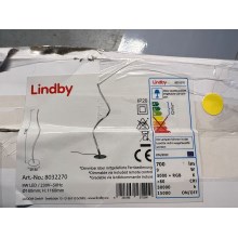 Lindby - LED RGB Stmievateľná stojacia lampa CRIOSTAL LED/9W/230V + diaľkové ovládanie