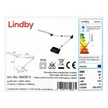 Lindby - LED Stmievateľná dotyková stolná lampa FELIPE LED/4,5W/230V