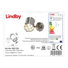 Lindby - LED Stmievateľné nástenné svietidlo EBBI 1xE14/5W/230V