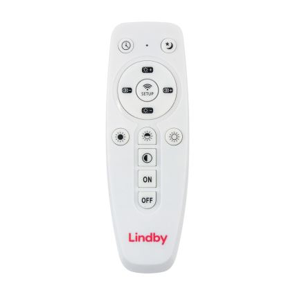 Lindby - LED Stmievateľné stropné svietidlo LIVEL LED/27W/230V + diaľkové ovládanie