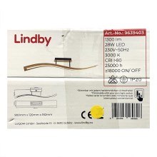 Lindby - LED Stmievateľný prisadený luster LARISA LED/28W/230V