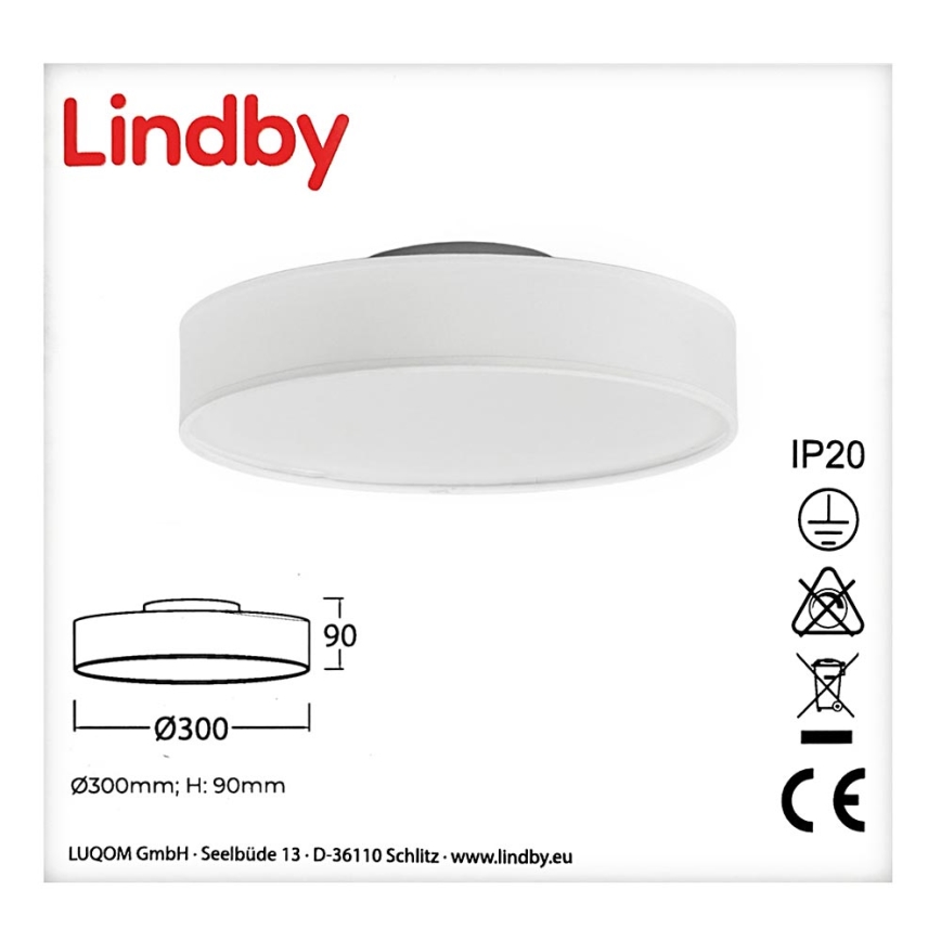 Lindby - LED Stropné svietidlo SAIRA LED/12W/230V