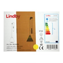 Lindby - Luster na lanku ALECKS 1xE27/60W/230V