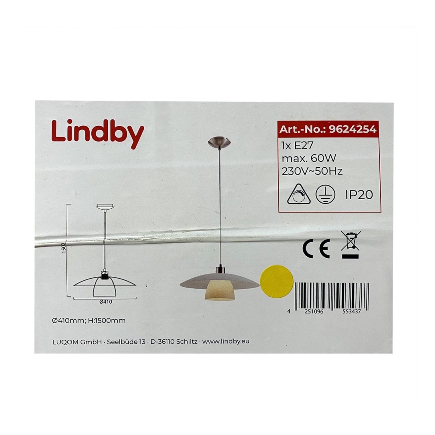 Lindby - Luster na lanku DOLORES 1xE27/60W/230V