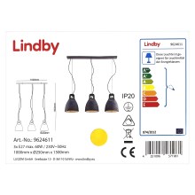 Lindby - Luster na lanku IBU 3xE27/60W/230V