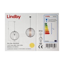 Lindby - Luster na lanku KORIKO 1xE27/60W/230V