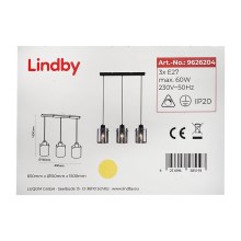 Lindby - Luster na lanku KOURTNEY 3xE27/60W/230V