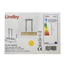 Lindby - Luster na lanku MARIAT 4xE27/60W/230V