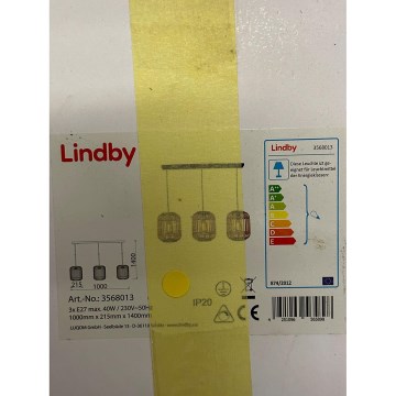 Lindby - Luster na lanku MARLY 3xE27/40W/230V