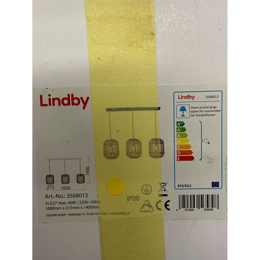 Lindby - Luster na lanku MARLY 3xE27/40W/230V