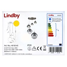 Lindby - Luster na lanku RAVENA 3xE27/40W/230V + 2xE27/25W/230V