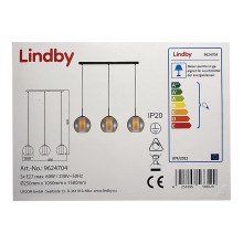 Lindby - Luster na lanku YELA 3xE27/60W/230V