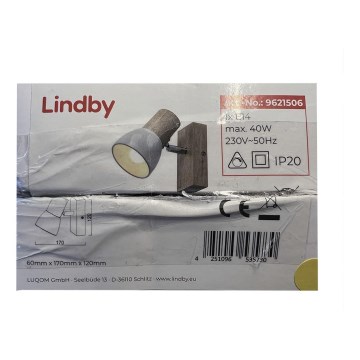 Lindby - Nástenné bodové svietidlo THORIN 1xE14/40W/230V