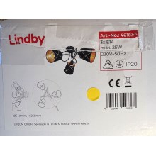 Lindby - Prisadený luster SINDRI 3xE14/25W/230V