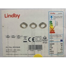 Lindby - SADA 3x LED Podhľadové svietidlo ANDREJ LED/4W/230V