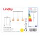 Lindby - Stmievateľný luster na lanku SOFIAN 3xE27/60W/230V