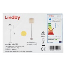 Lindby - Stojacia lampa EVERLY 1xE27/10W/230V