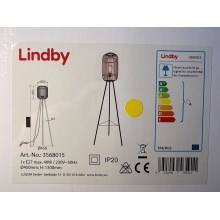 Lindby - Stojacia lampa MARLY 1xE27/40W/230V