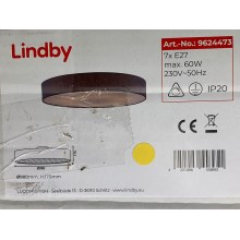 Lindby - Stropné svietidlo GORDANA 7xE27/60W/230V