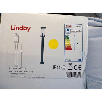 Lindby - Vonkajšia lampa DJORI 1xE27/60W/230V IP44