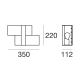 Linea Light 90228 - Nástenné svietidlo TRIAD 1xE27/57W/230V