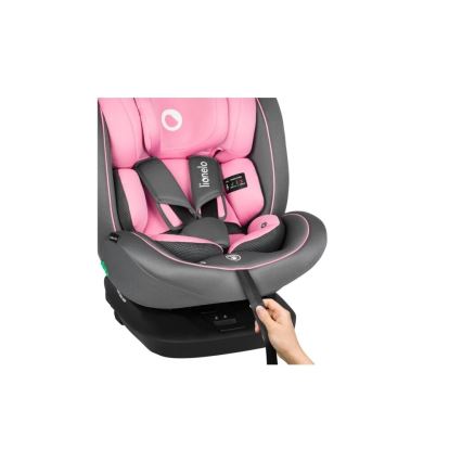 Lionelo - Autosedačka BASTIAAN i-Size 40-150 cm šedá/ružová
