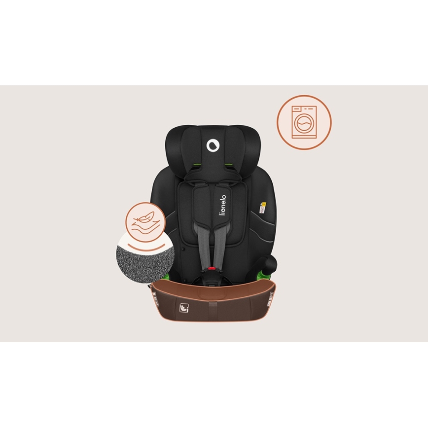 Lionelo - Autosedačka BILLY i-Size 76-150 cm, čierny Carbon