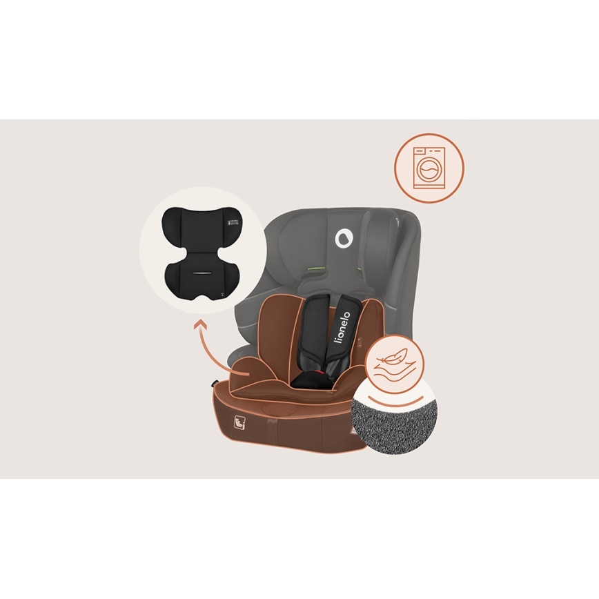 Lionelo - Autosedačka BILLY i-Size 76-150 cm, čierny Carbon