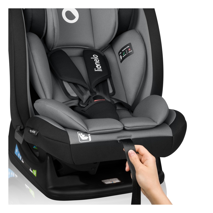 Lionelo - Autosedačka IZZY i-Size 40-150 cm čierna/sivá