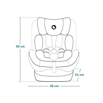 Lionelo - Autosedačka IZZY i-Size 40-150 cm Čierny karbón