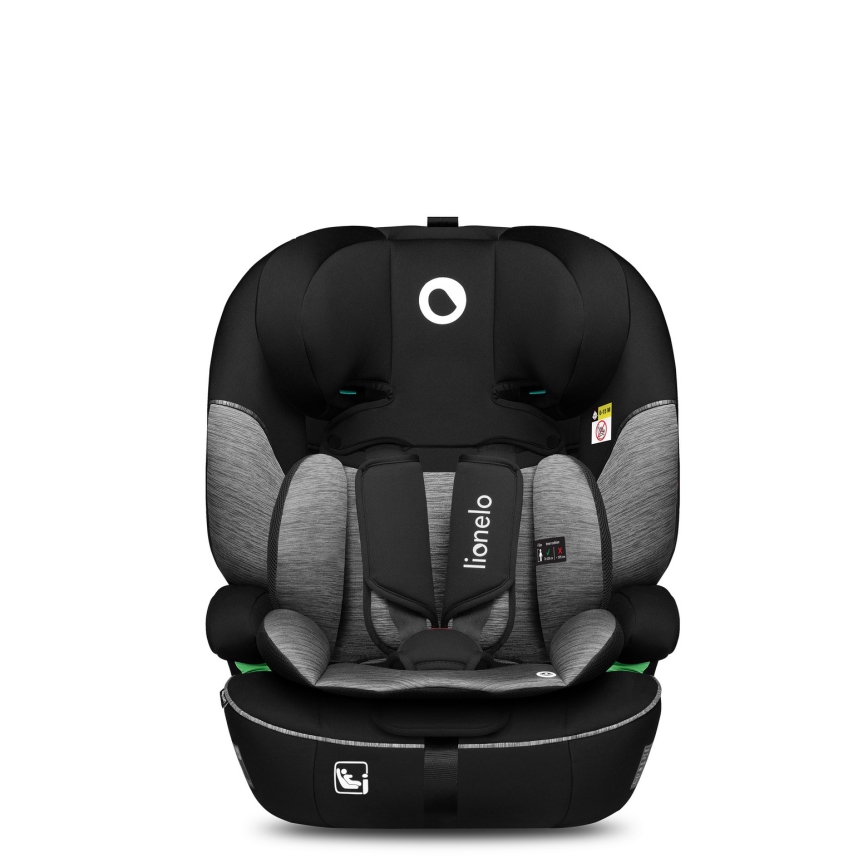 Lionelo - Autosedačka LEVI i-Size 76-150 cm čierna/sivá
